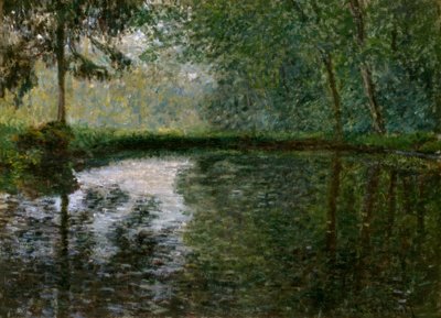 Angolo di stagno a Montgeron da Claude Monet